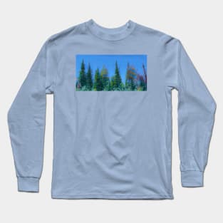 Painted Forest Trees Long Sleeve T-Shirt